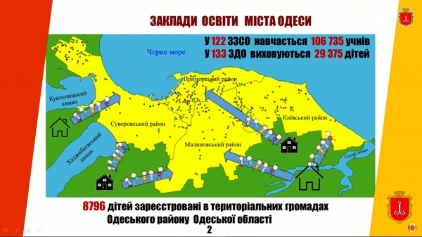 Одесса хочет получать миллионы за детей из соседних громад, которые ходят в городские школы и детсады