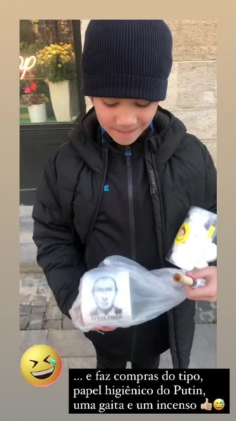 Син ексфутболіста збірної України Марлоса засвітився з образливим для Путіна предметом