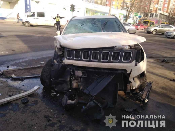 На перекрестке в Одессе произошло ДТП: в больницу попали 4 человека. Фото