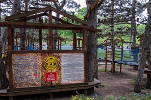 Парк Победы незаконно заставили аттракционами