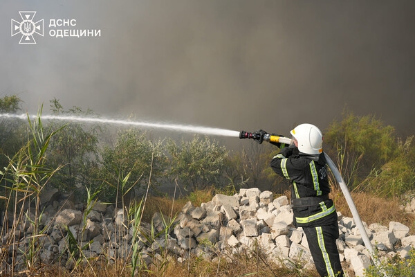 В Одессе вспыхнул масштабный пожар на полях орошения: возгорание гасили в течение нескольких часов