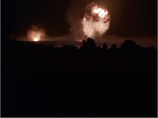 Дрони атакували ще два склади з боєприпасами в росії